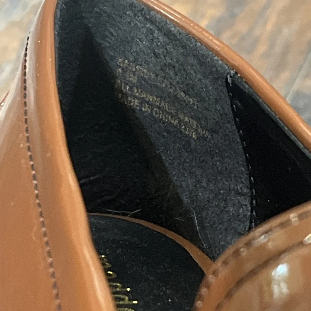 Steve Madden Girl Kassidy Platform‎ Lug Sole Loafer Brown Women's 8.5